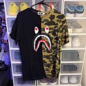 Bape Camo and Black Tee
